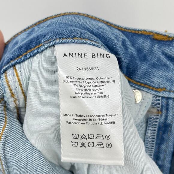 Anine Bing | NWT Beck High Rise Skinny Jeans Enamel Blue 24 - Picture 11 of 12